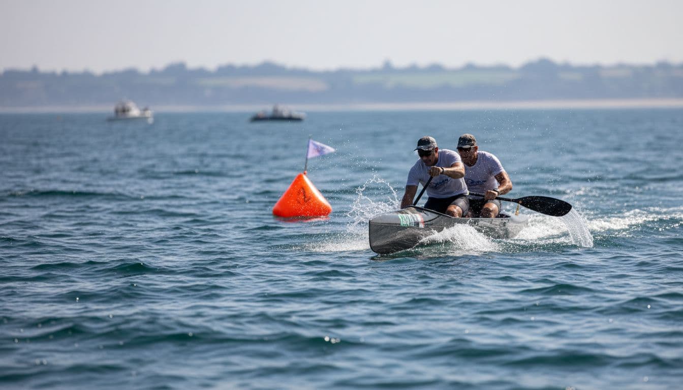 A canoagem de mar portuguesa celebra o ouro europeu de Bernardo Pereira e Sara Sotero