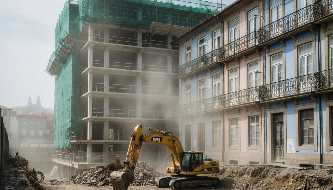 A construção de um novo hotel no Porto levanta onda de queixas por causa do barulho