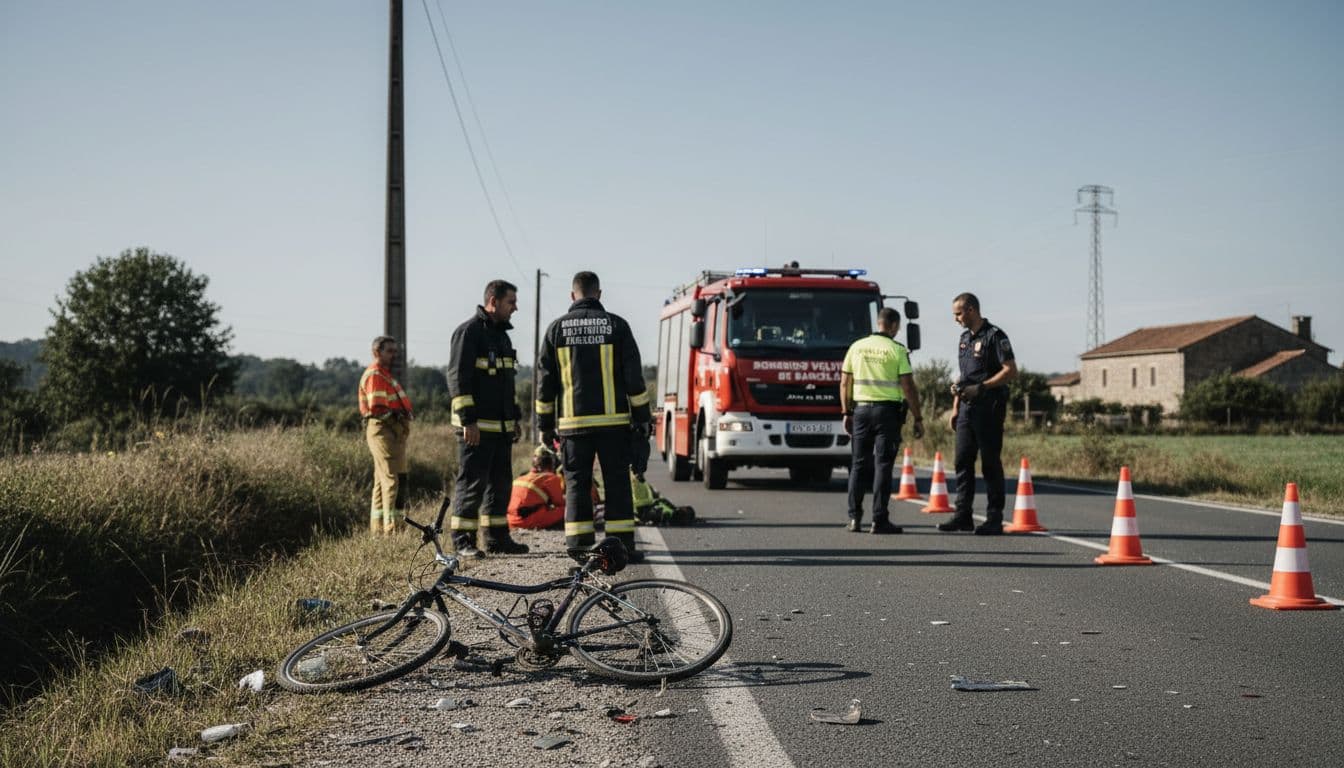 Acidente fatal em Barcelos vitima ciclista de 37 anos após colisão com camião