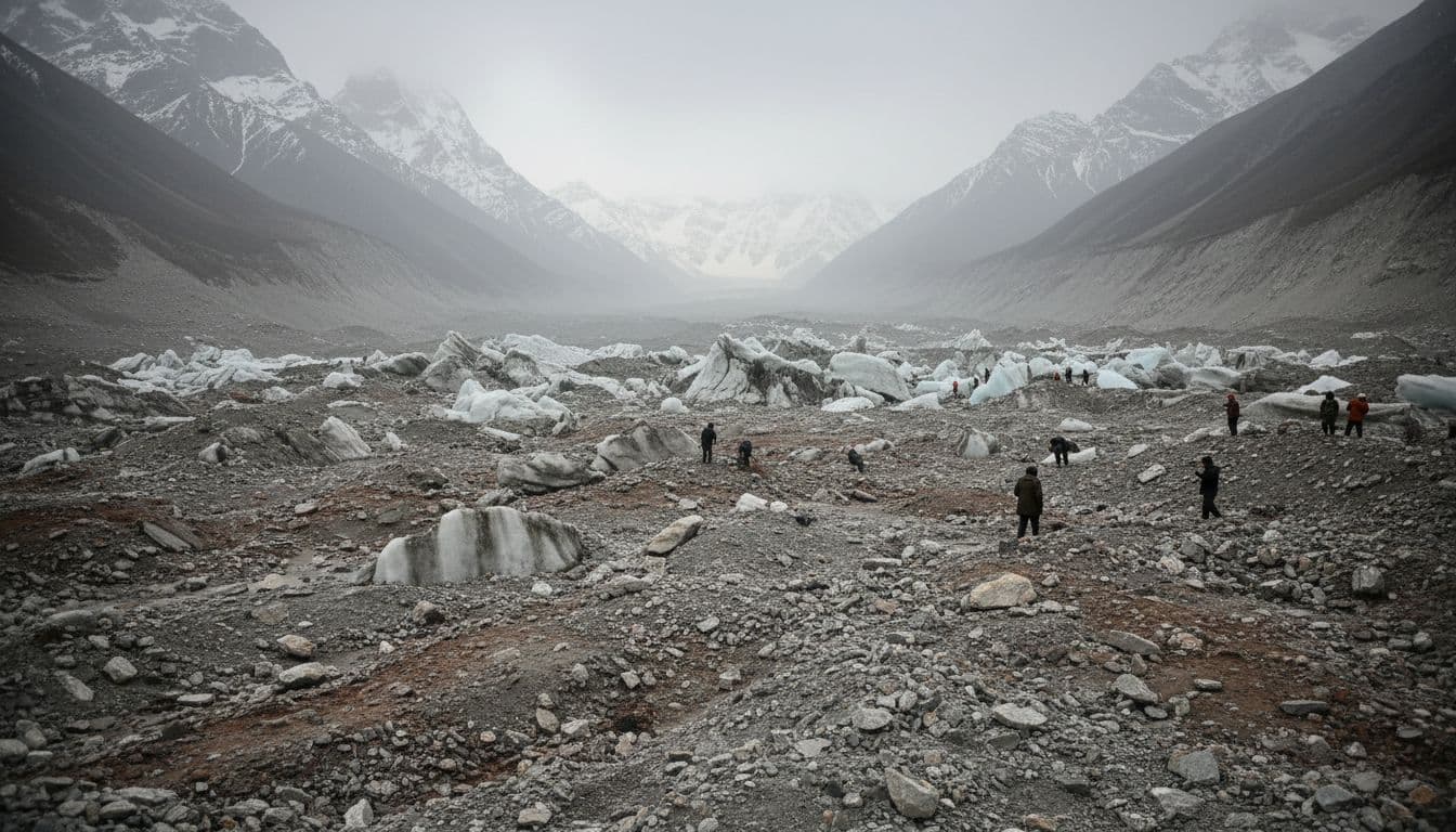Colapso de glaciar e rocha na fronteira entre o Nepal e o Tibete causa centenas de mortos