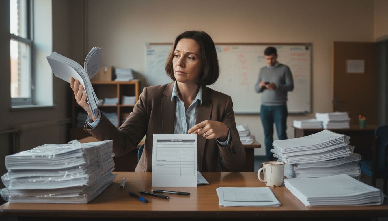 Falta de folhas de prova surpreende professores na correção de exames