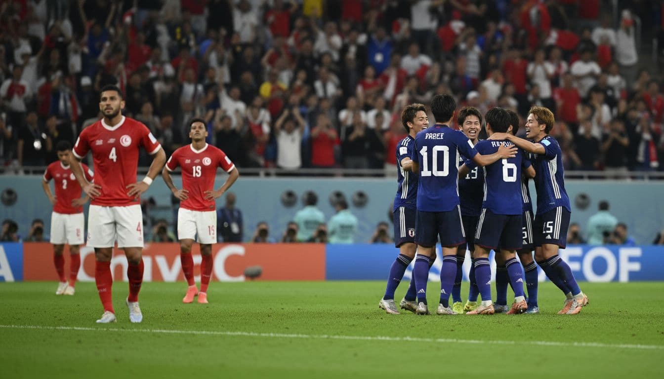 Goleada do Japão afasta Tunísia no jogo mil da história dos Mundiais