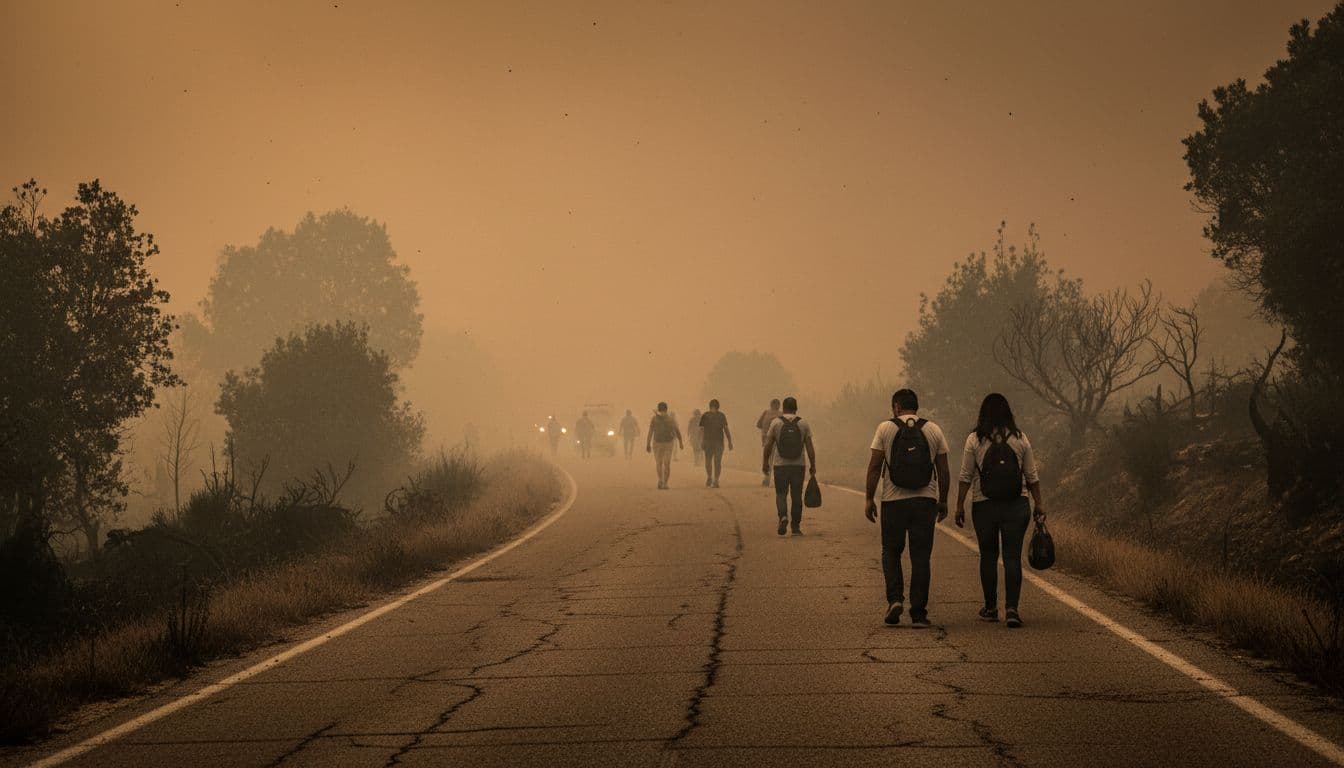 Guadalajara enfrenta incêndio descontrolado que obriga à retirada de 1200 pessoas