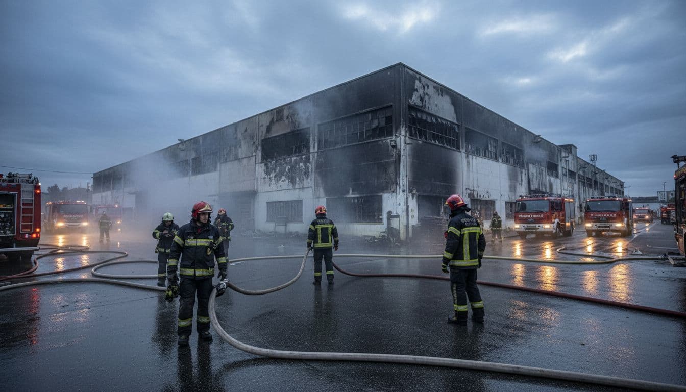 Incêndio em fábrica de calçado de Felgueiras dominado sem registo de vítimas
