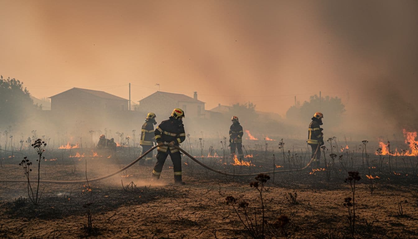 Incêndio na Guarda resiste ao combate e avança para a aldeia de Rabaça