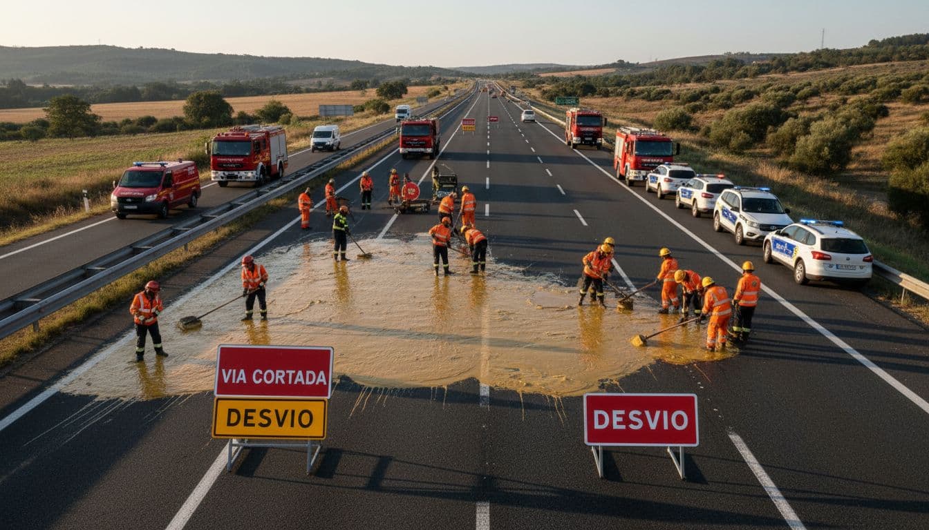 O IP3 em Penacova continua fechado ao trânsito sem previsão de reabertura