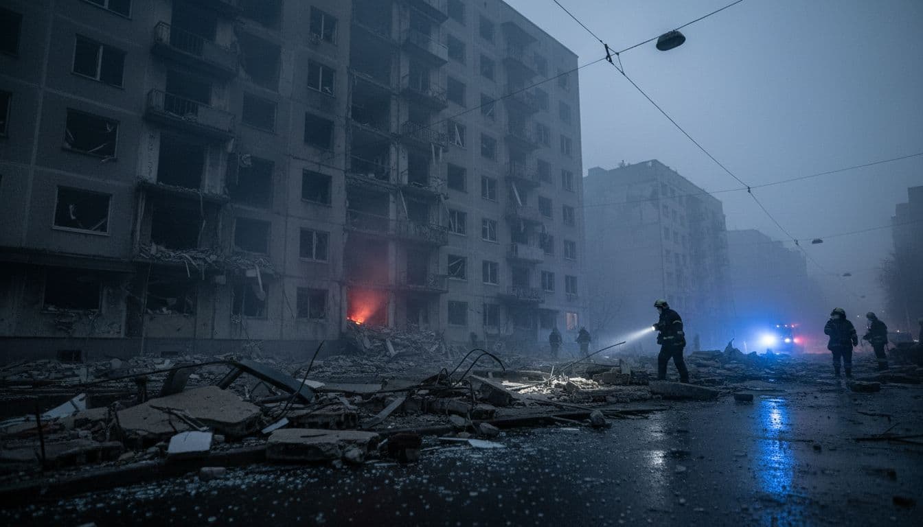 Kiev sofre um dos maiores ataques russos da guerra com um morto e 16 feridos