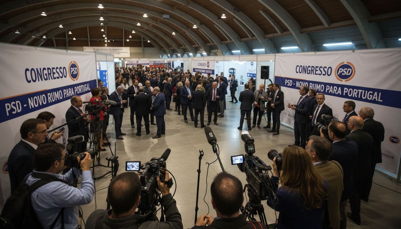 Luís Montenegro afasta qualquer cenário de crise política à chegada ao congresso de Aveiro