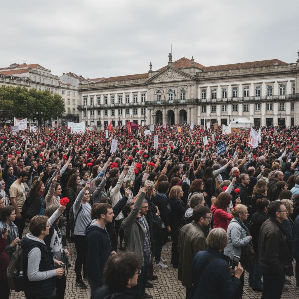 Milhares marcham no Porto em defesa dos valores do 25 de Abril