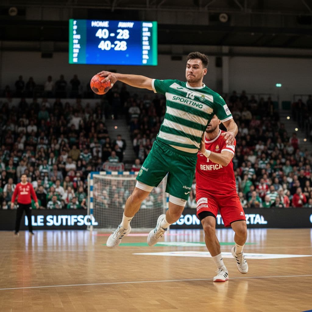 Sporting derrota Benfica por 40-28 e aproxima-se do tricampeonato no andebol
