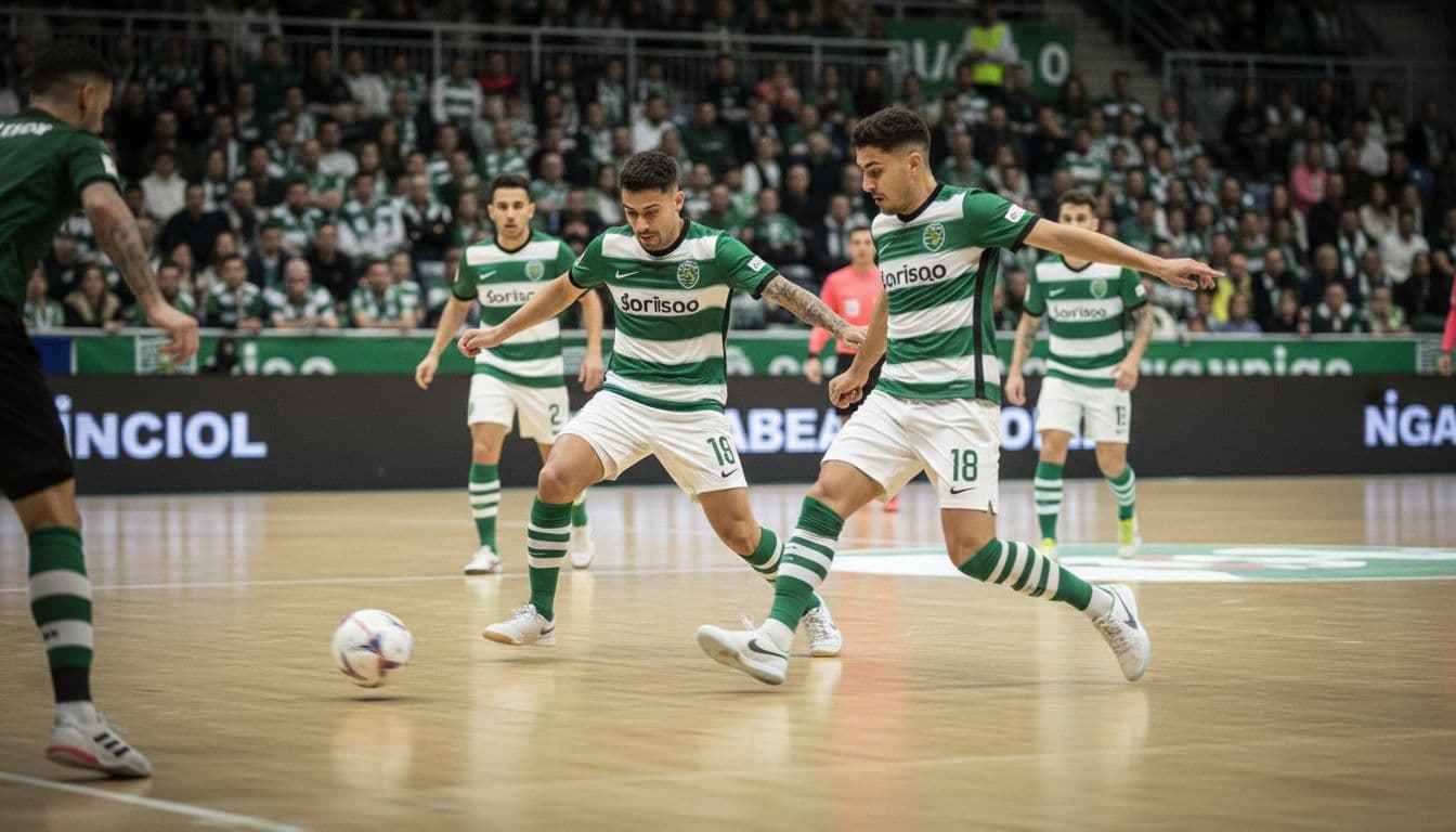 Sporting goleia Braga e garante dérbi com Benfica na final de futsal
