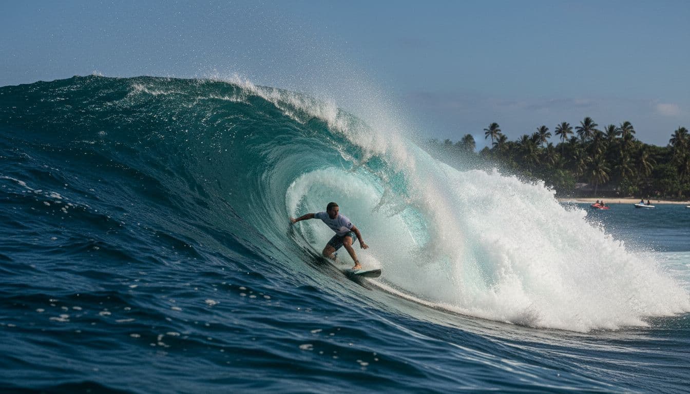 Surfista portuguesa Yolanda Hopkins elimina líder mundial e avança no Fiji Pro