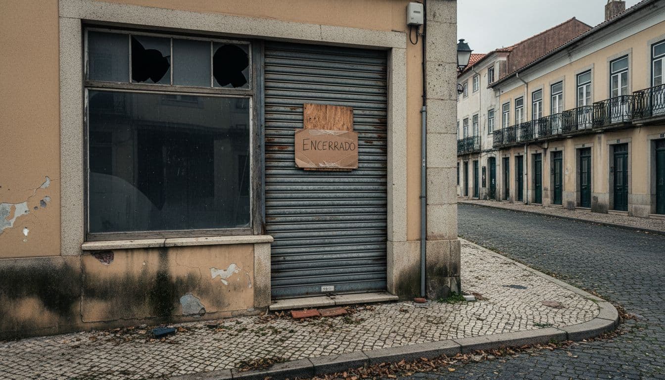 Tempestade Kristin mantém comércio fechado em Alcácer do Sal quatro meses depois