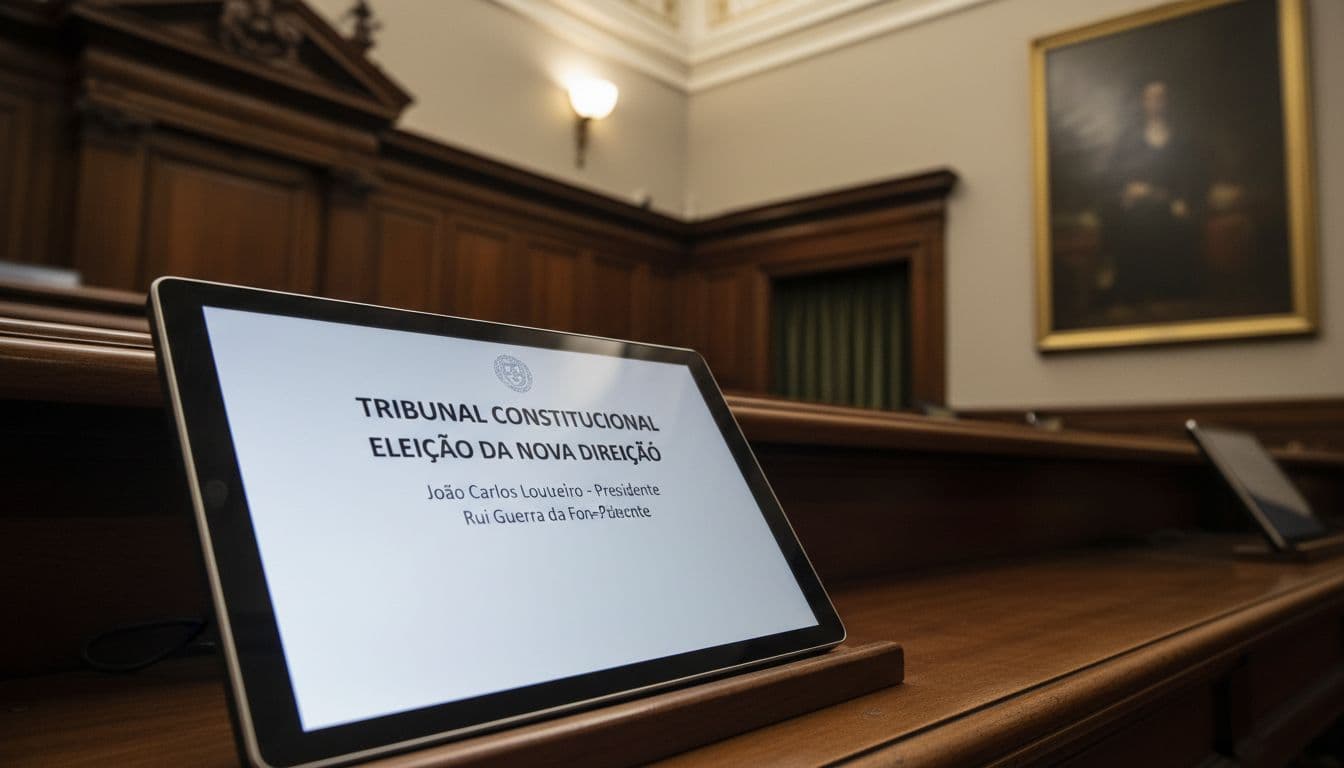O Tribunal Constitucional escolhe João Carlos Loureiro para novo presidente