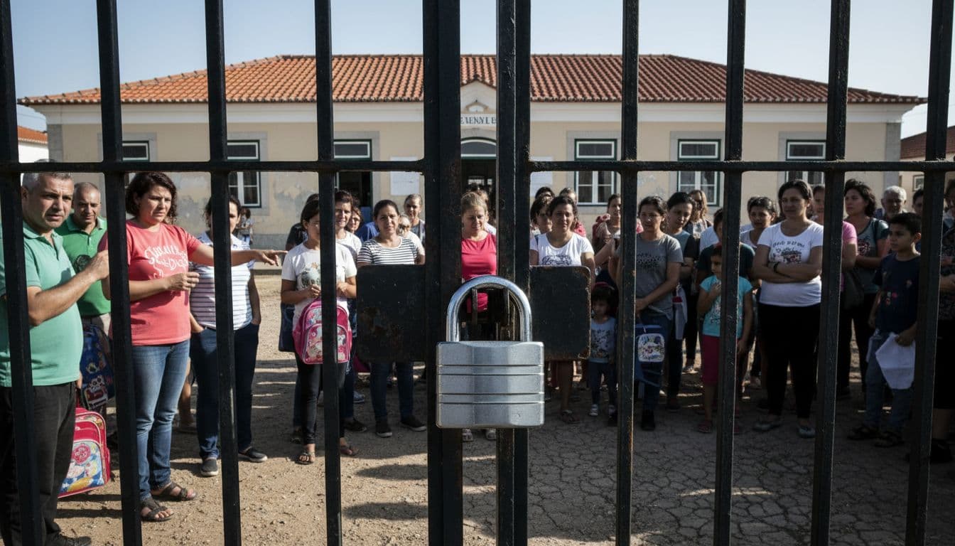 Vila Real acorda com escola básica fechada a cadeado por pais em protesto contra o calor